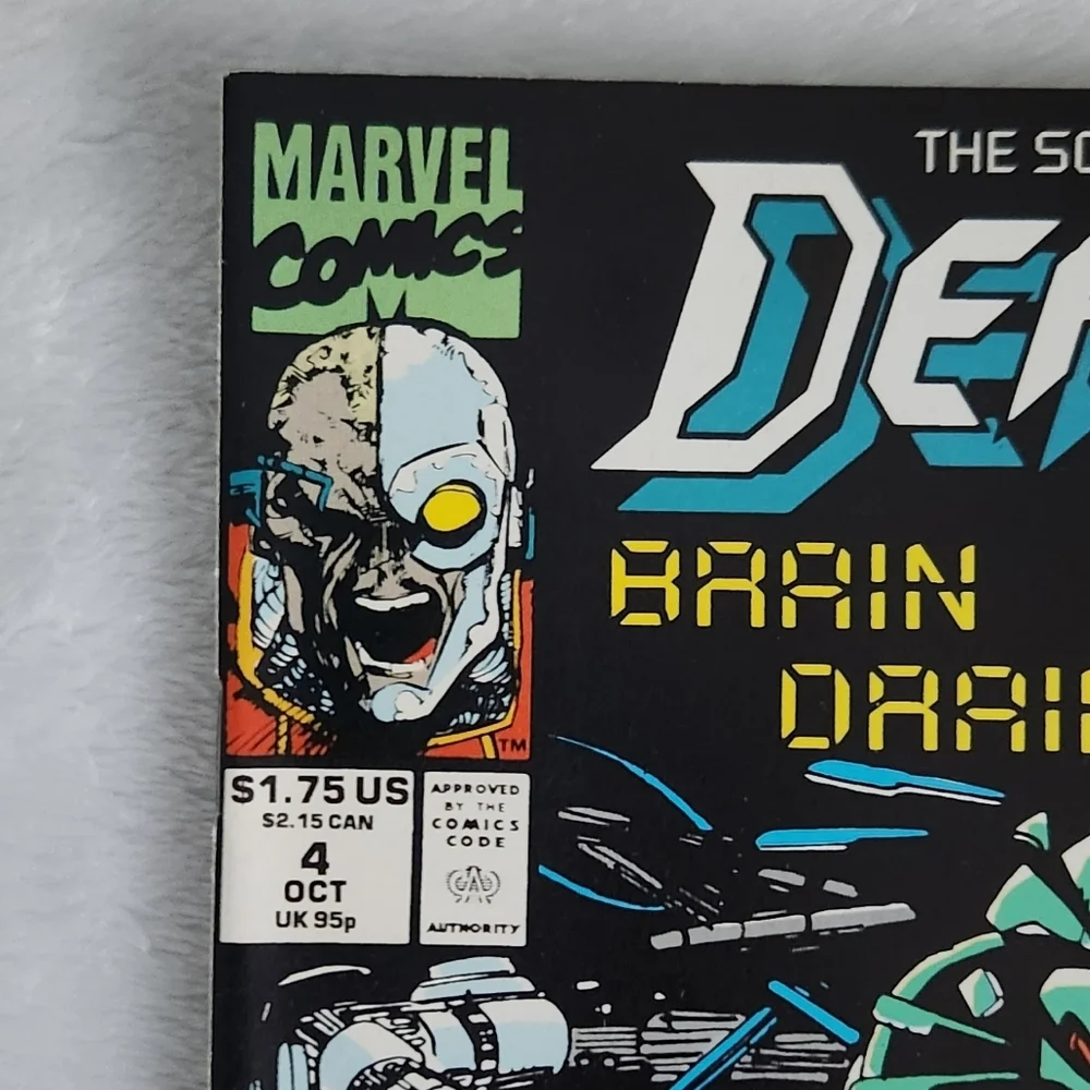 Vintage Marvel Comics Deathlok #4 (Oct 1991) Brain Drain! Part 3/4 Denys Cowan